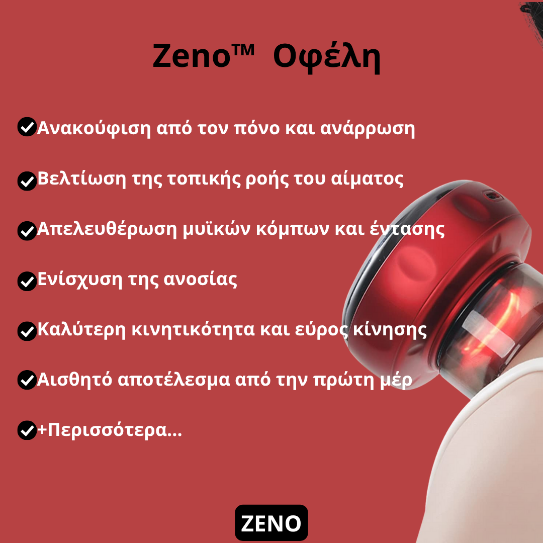 Zeno™ |Έξυπνο μασάζ με βεντούζες - Ο πόνος έφυγε. Προχώρα