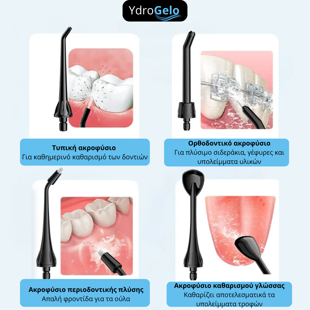 YdroGelo™｜νερό Οδοντικό νήμα – Φρέσκια αναπνοή και λαμπερά καθαρά, υγιή δόντια